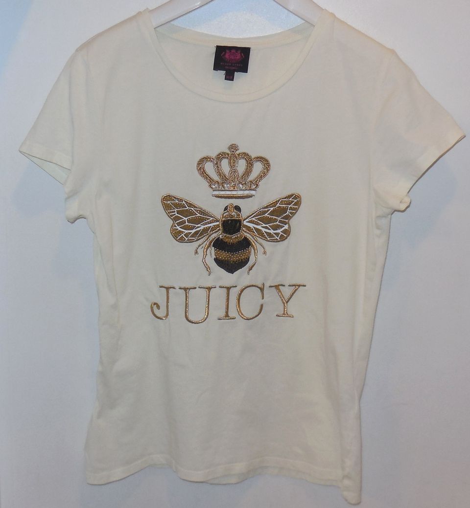Juicy Couture Balck Label kermanvaalea T-paita 164 cm (14-15)