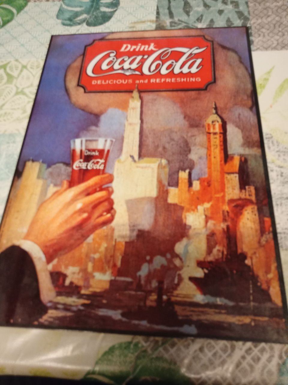 Vintage Drink CocaCola PELTINEN KYLTTI