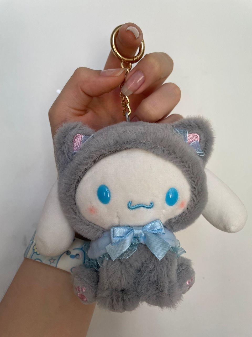 Sanrio Cinnamoroll Dressed-up Cat plush charmi