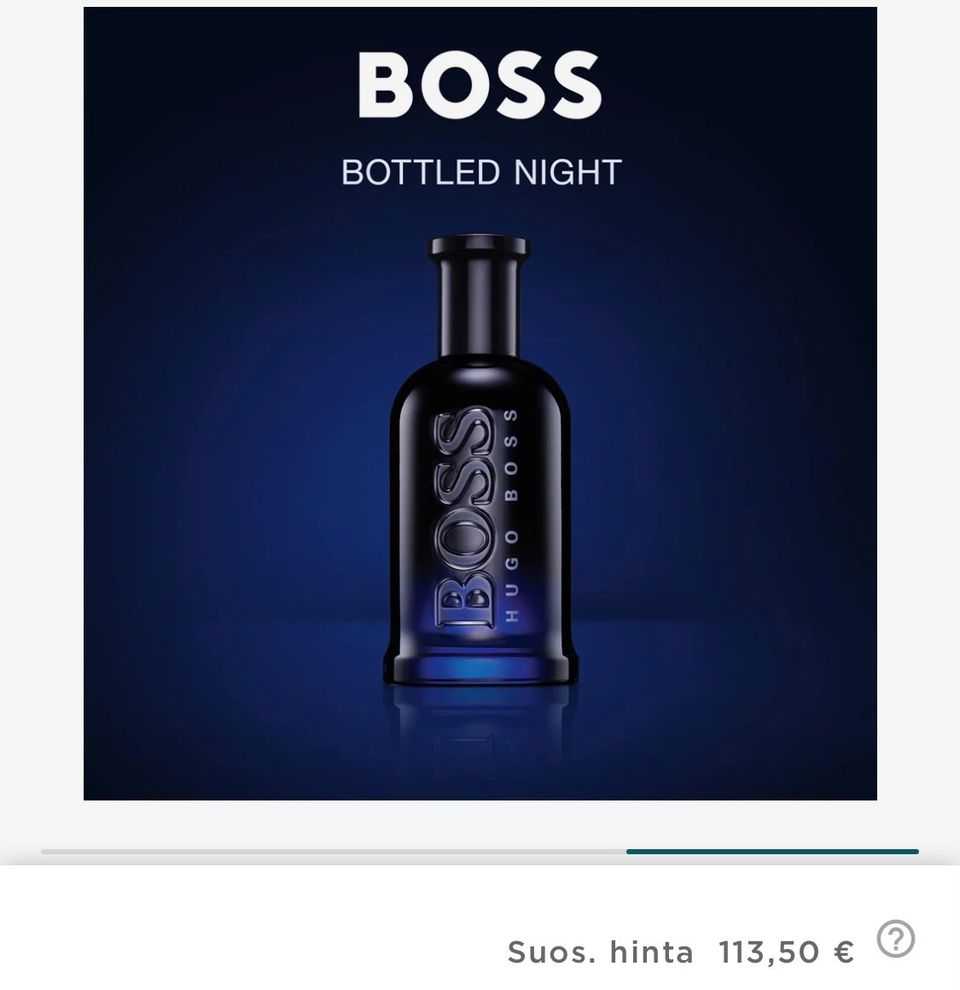 Miesten hajuvesi : Boss Bottled Night EdT 100 ml