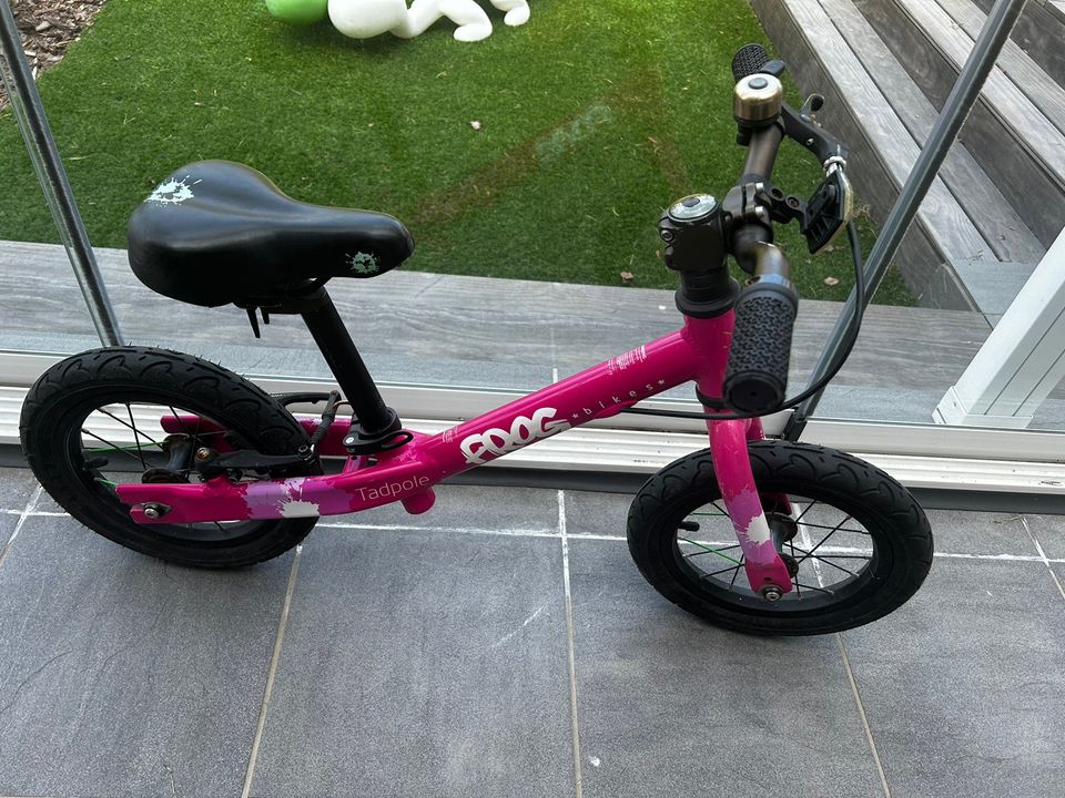 Tadpole 12" -lasten potkupyörä pink