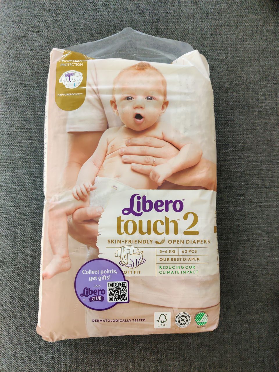 Libero touch-vaippoja, koko 2 (avaamaton)