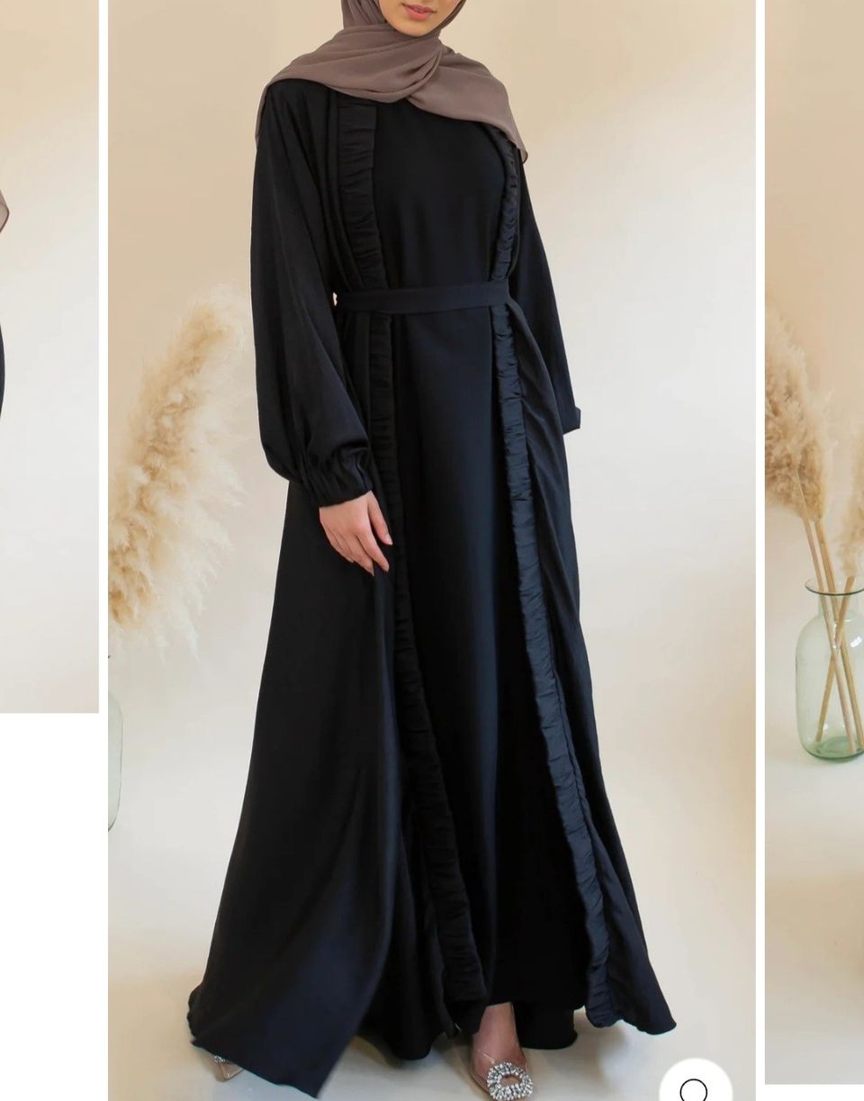 Musta open abaya