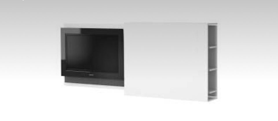Ikea FRIEL valkoinen TV seinähylly