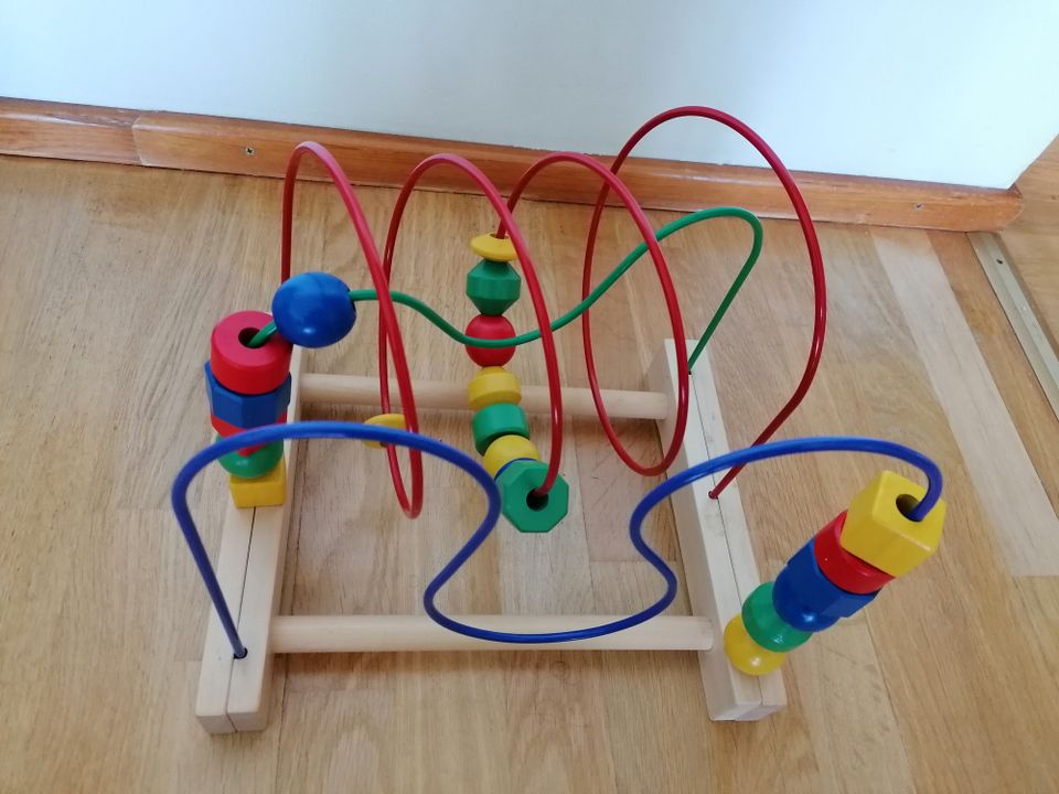 Ikea helmi vuoristorata lelu, bead roller coaster toy