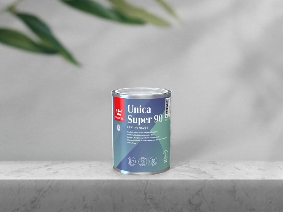 Tikkurila Unica Super 90, Uretaanialkydilakka (0,9L / EP)