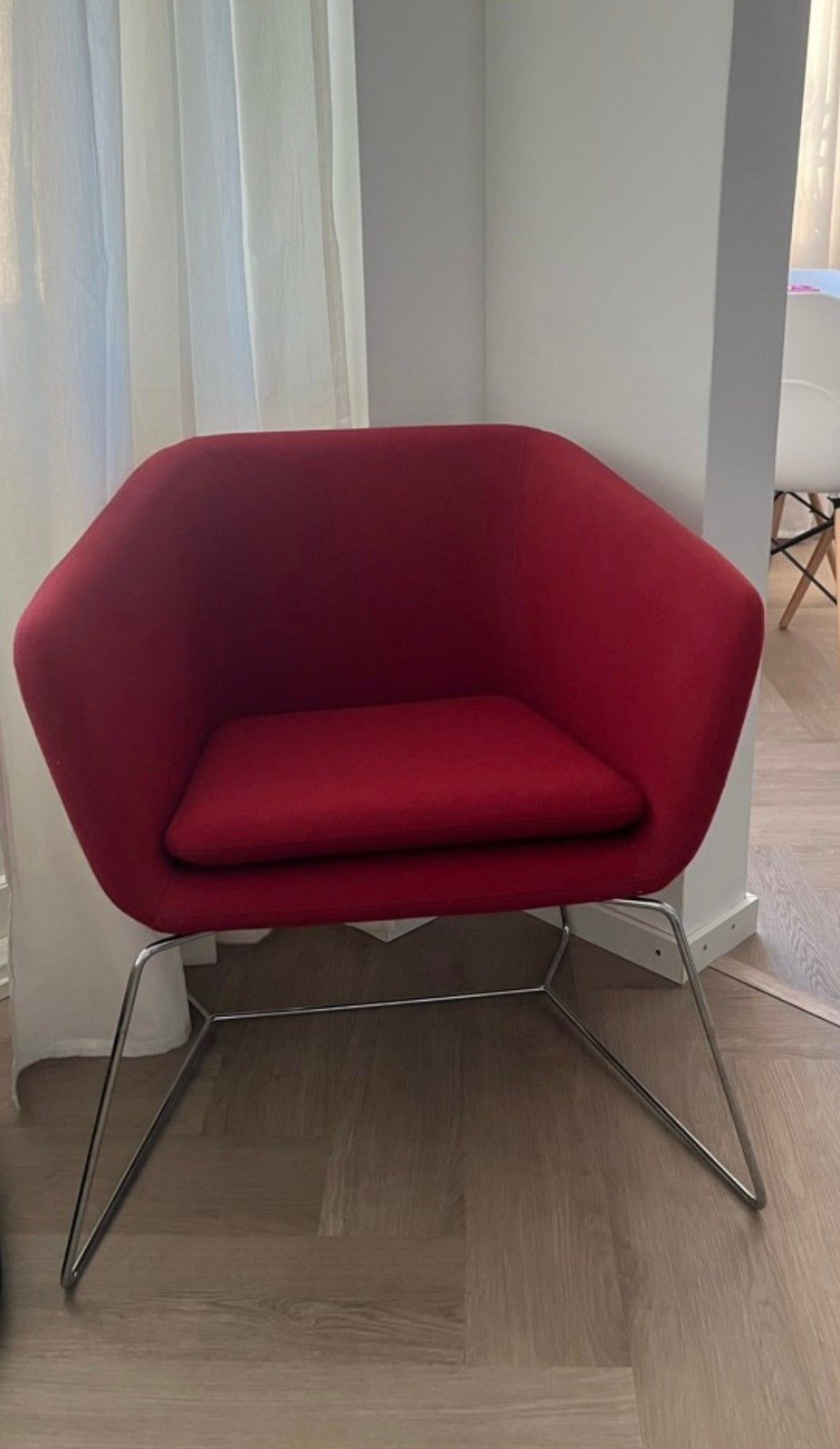 Parri design punainen nojatuoli