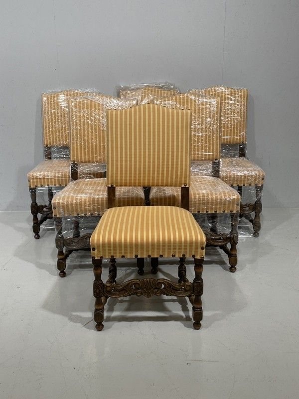 Barokki tuoli (6 kpl) entisöity