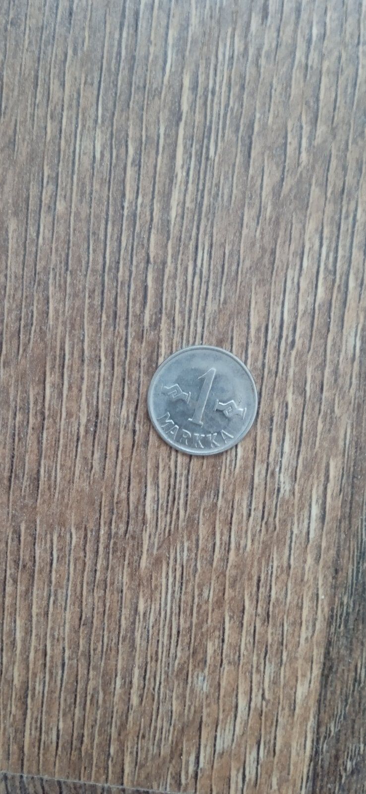 pennirahoja, 1 markka 1957, 5 penniä useampi, 1 penni, kuparipenni ja 5 penniä