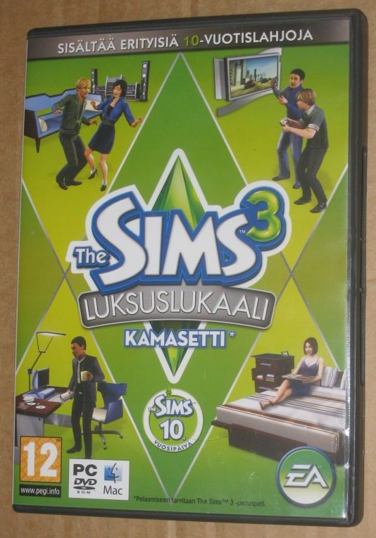 PC: Sims 3 kamasetti,  Sims +lisäosia