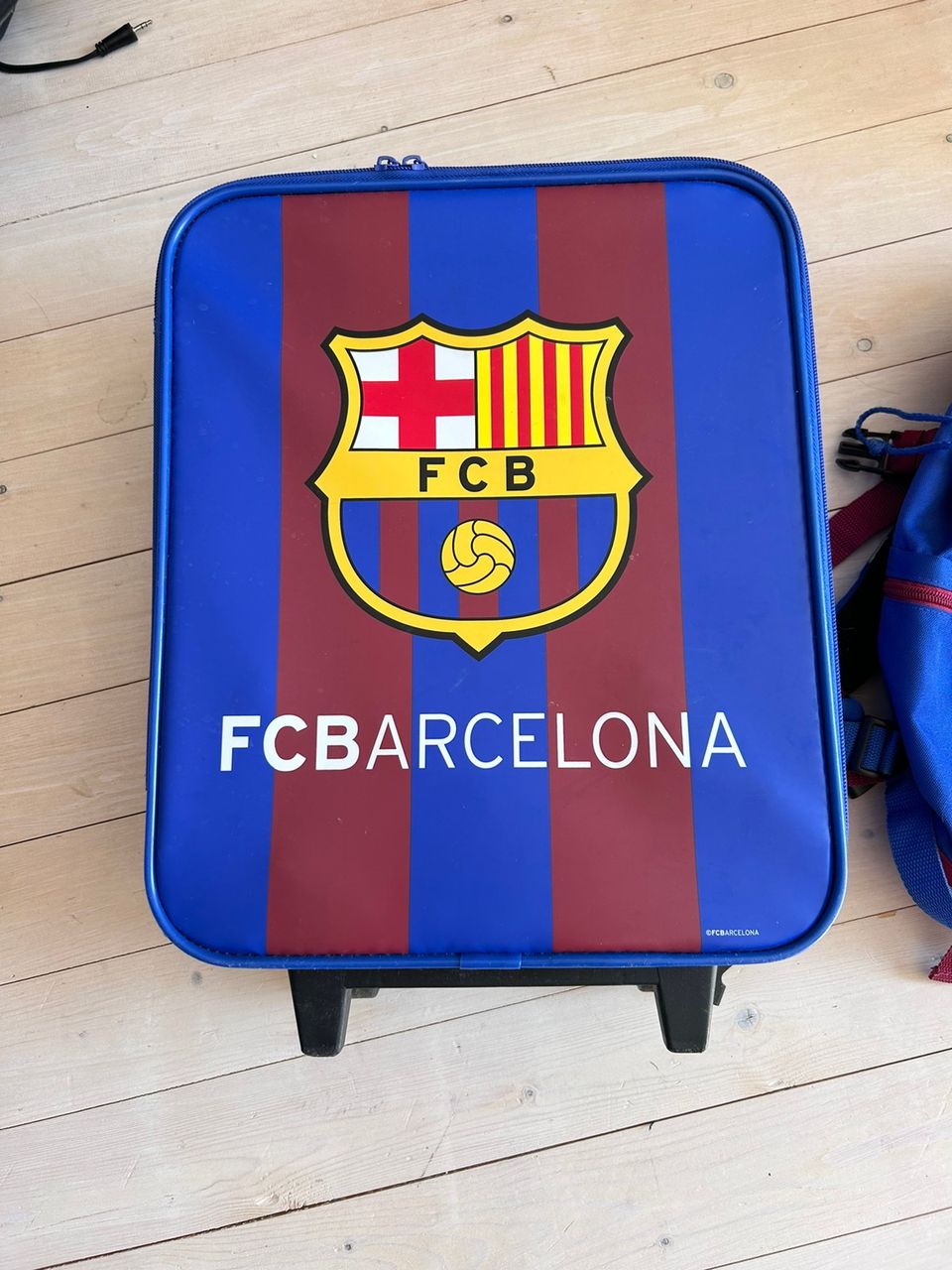Fc Barcelona reppu ja matkalaukku