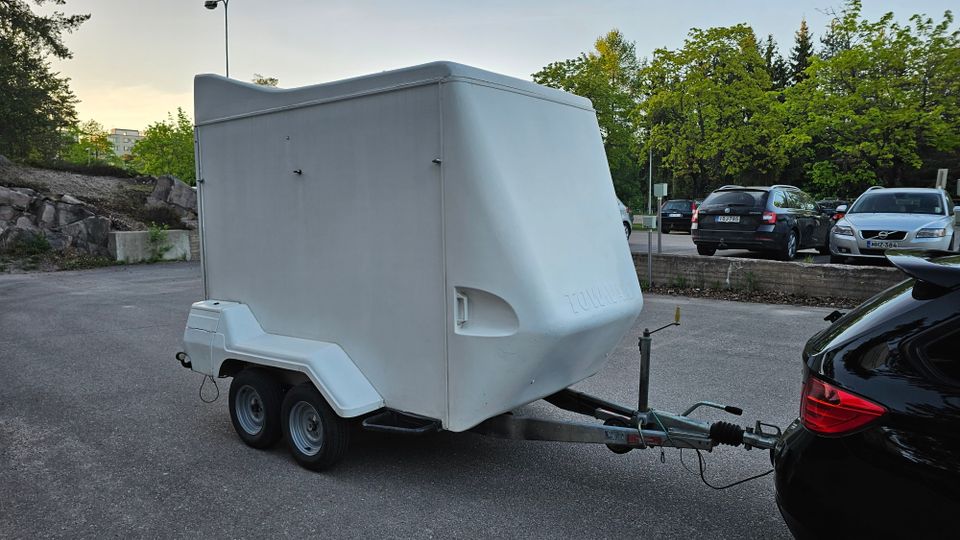 Trailer large boxed tow a van twin axel