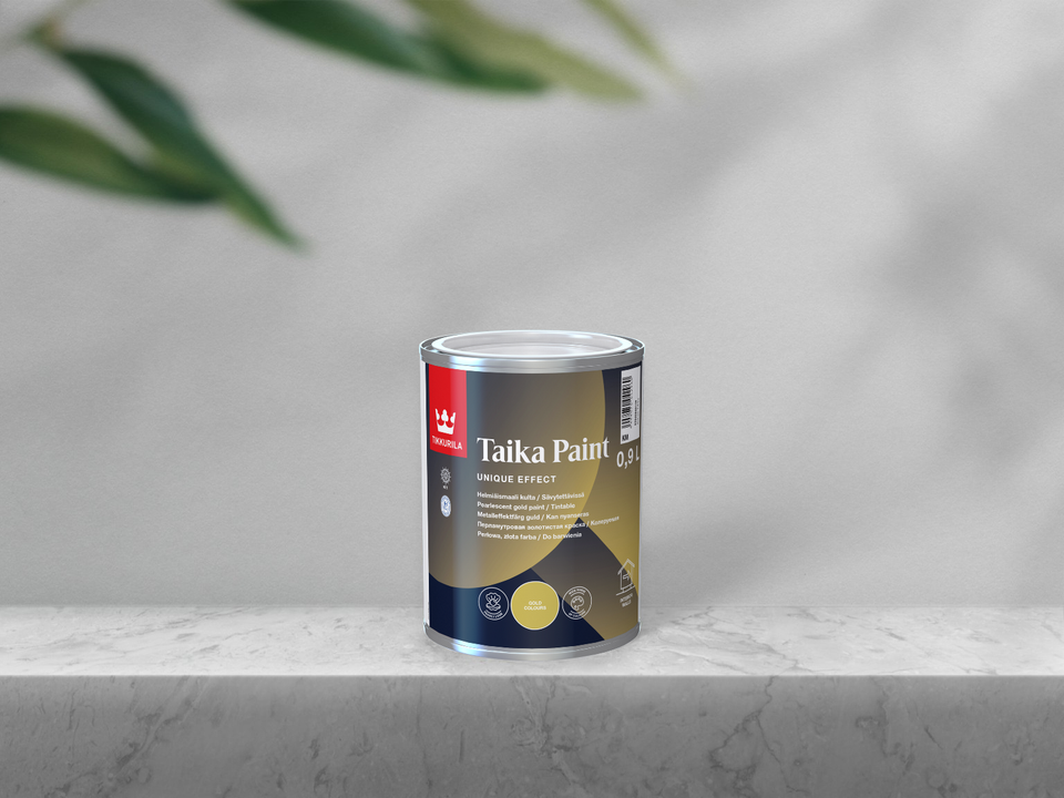 Tikkurila Taika Paint, Helmiäismaali (0,9L / Kulta)