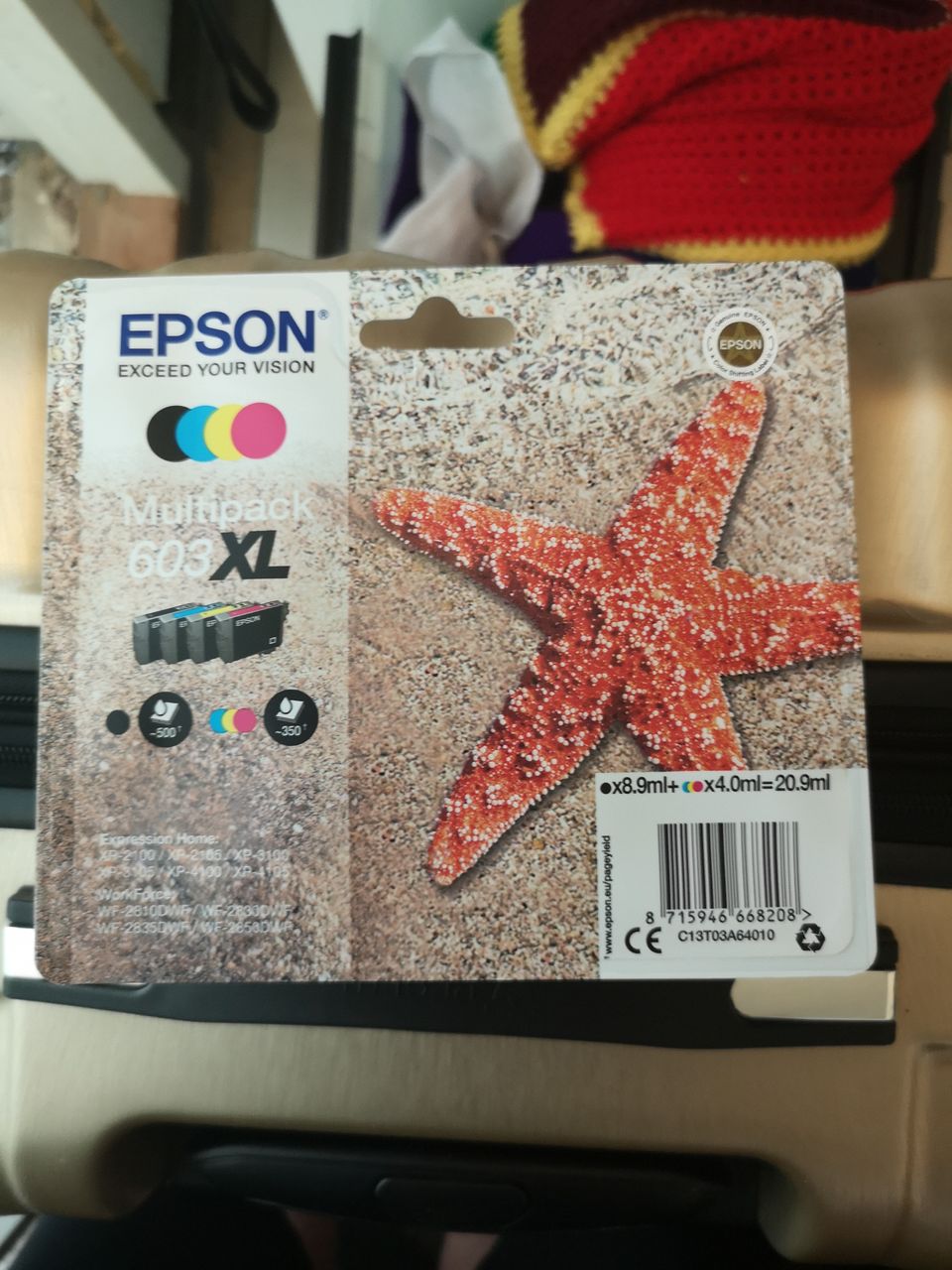 Epson Starfish Multipack 603XL, 4 värin pakkaus, yht. 20,9 ml