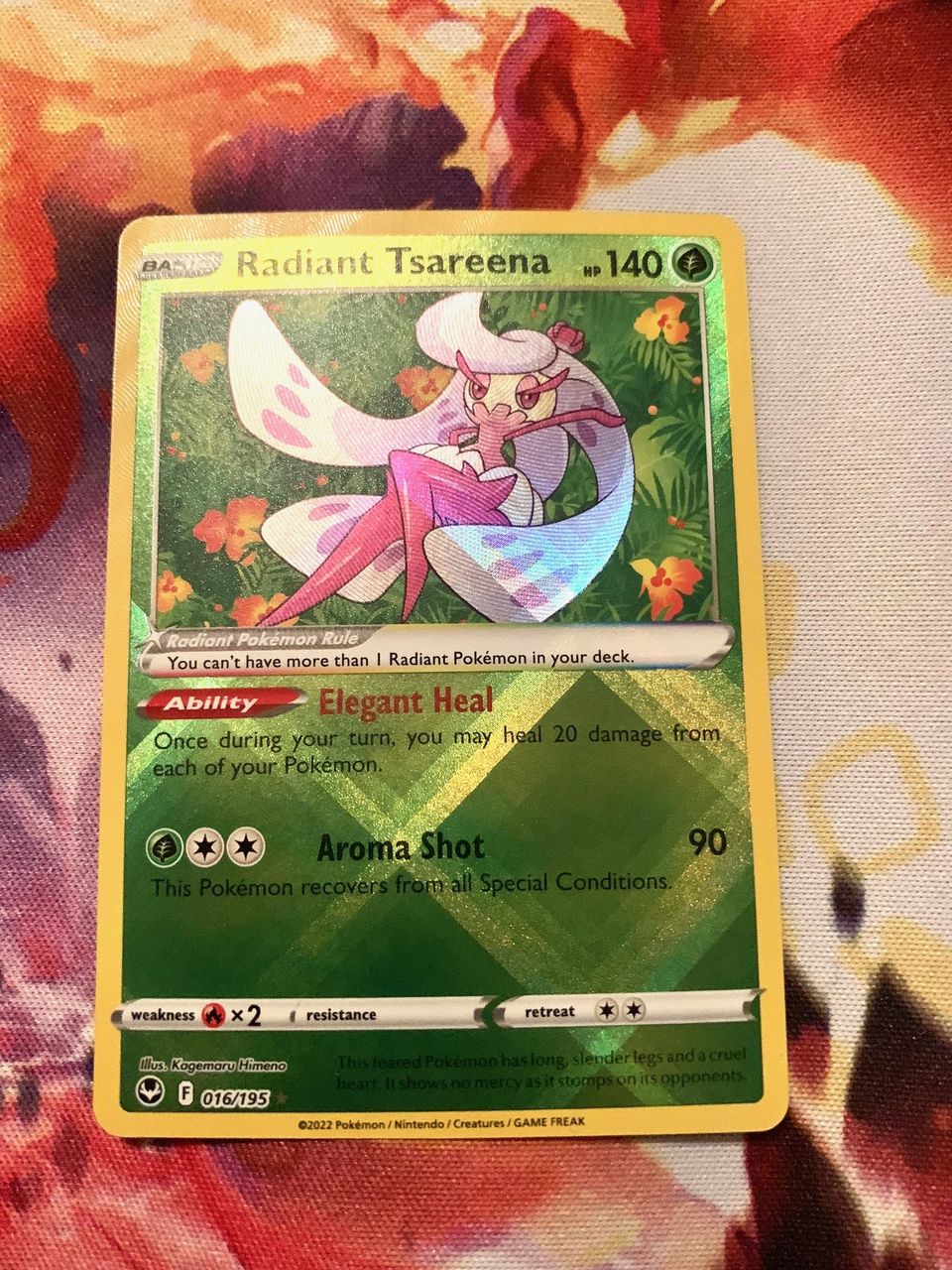 Radiant Tsareena 016/195  (Pokemon TCG / Silver Tempest)