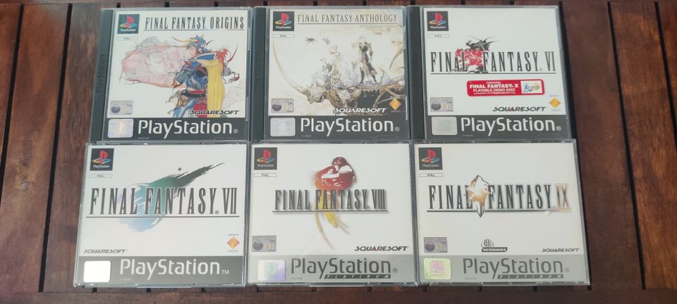 PS1 Kaikki PAL Final Fantasyt