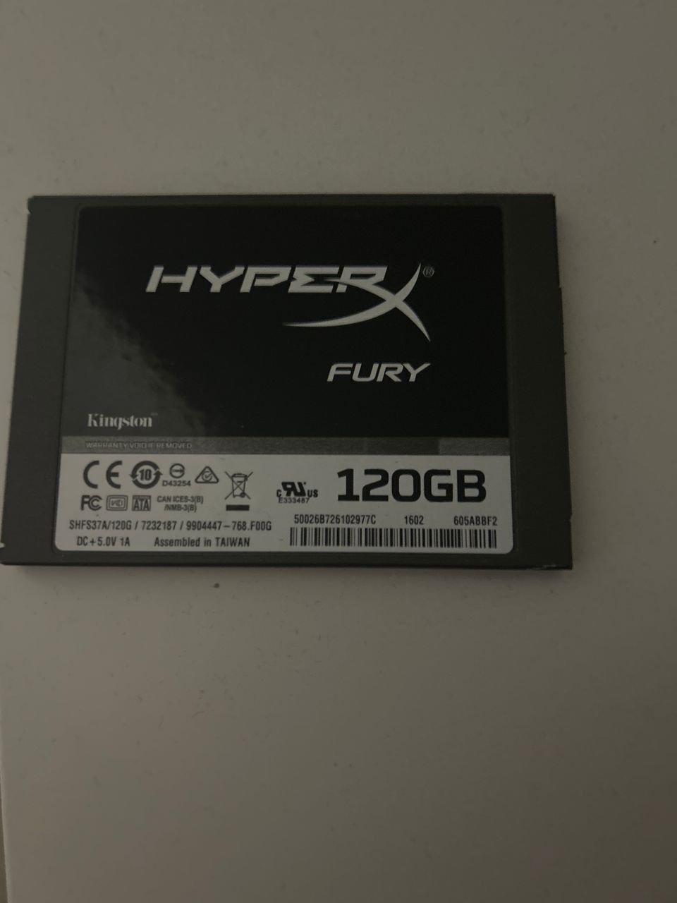 Kingston hyperx Fury 120gb ssd