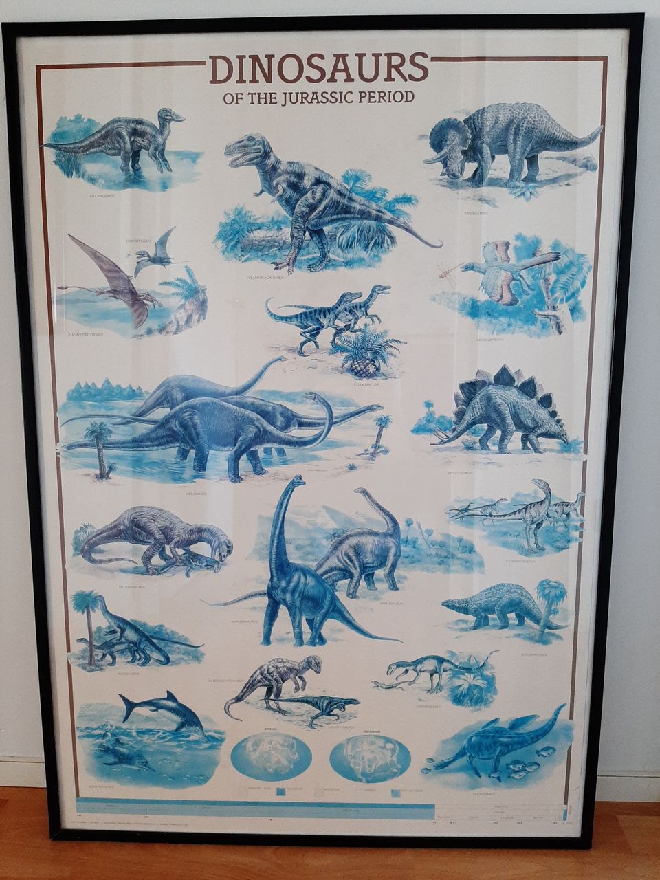 Dinosaurus-taulu 100x70 cm
