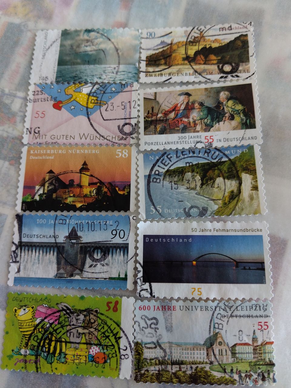 Saksan postimerkkejä