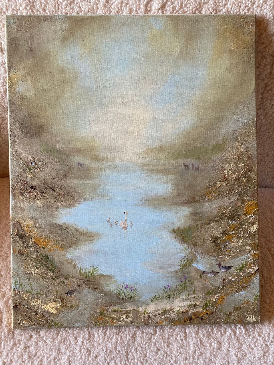 Uusi maalaus, Linnut järvellä