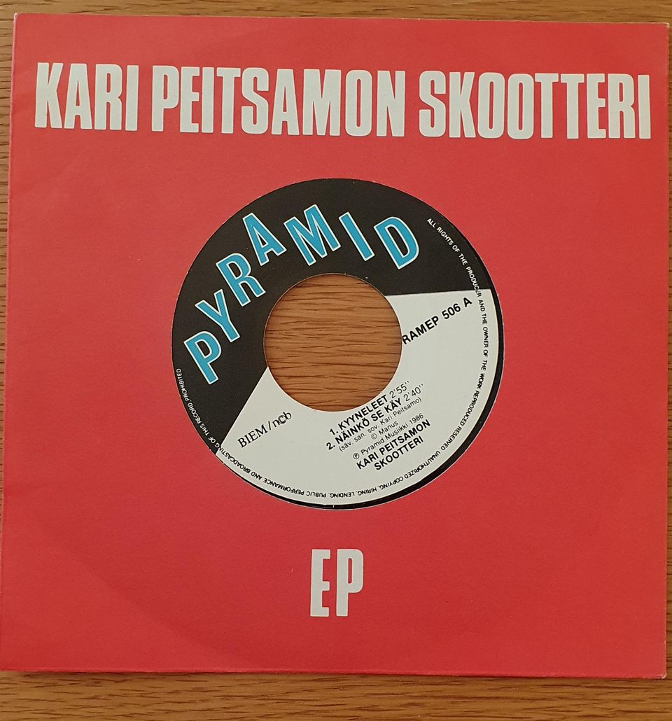 Kari Peitsamon Skootteri - Kyyneleet, EP, 7"