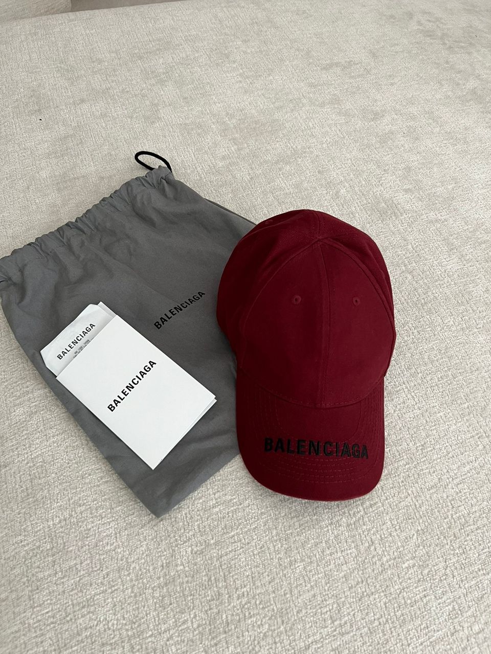 Balenciaga logo visor cap