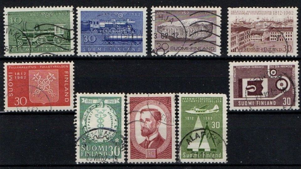 Postimerkkejä Suomi 1962
