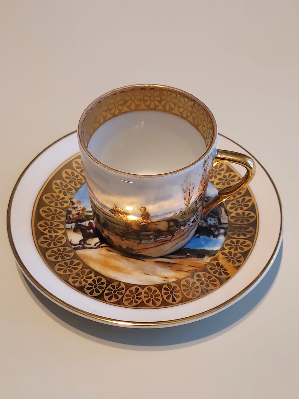 Limoges-posliini Espresso-setti 6kpl