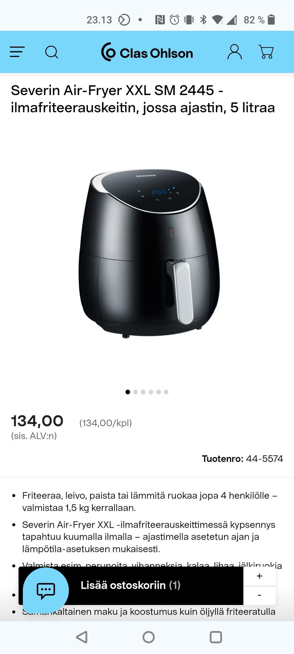 Uusi iso XXL Airfryer