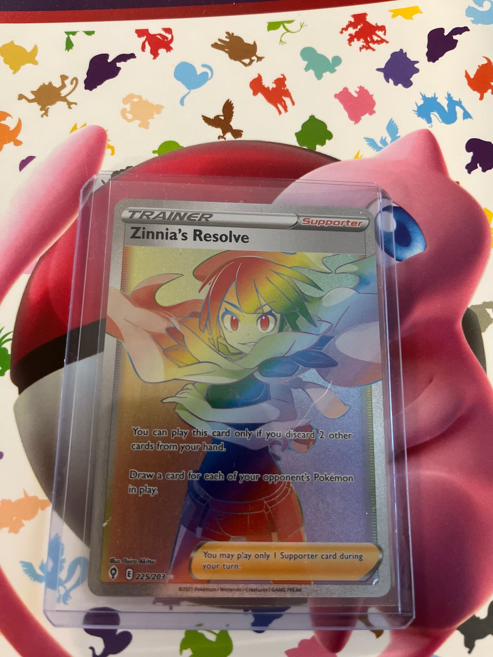 Zinnia’s Resolve rainbow Pokemon kortti