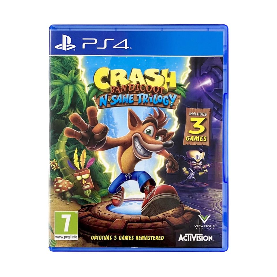 Crash Bandicoot N. Sane Trilogy - PS4/PS5 (+löytyy paljon muita pelejä)