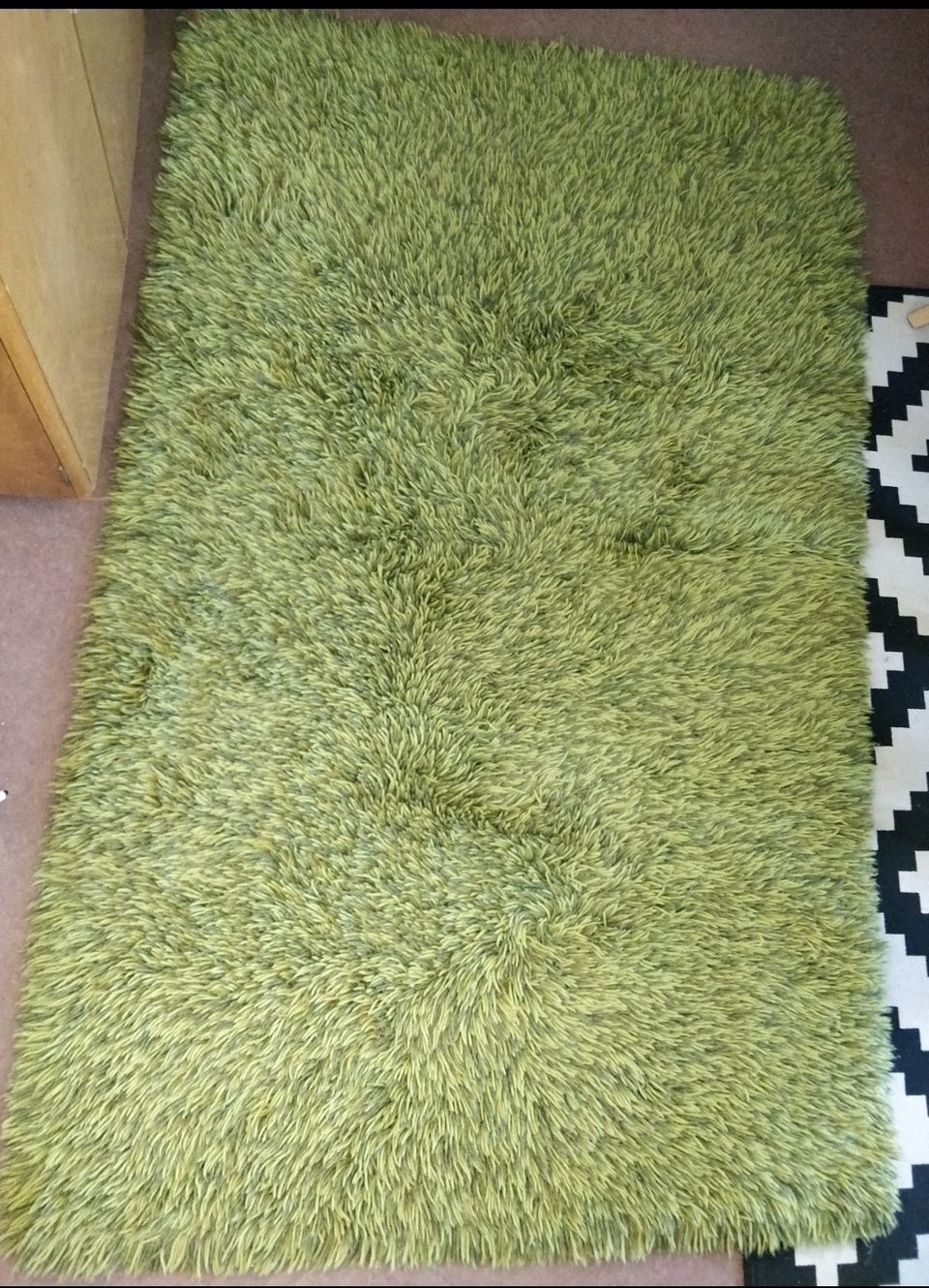 Vihreä villa Ryijy matto