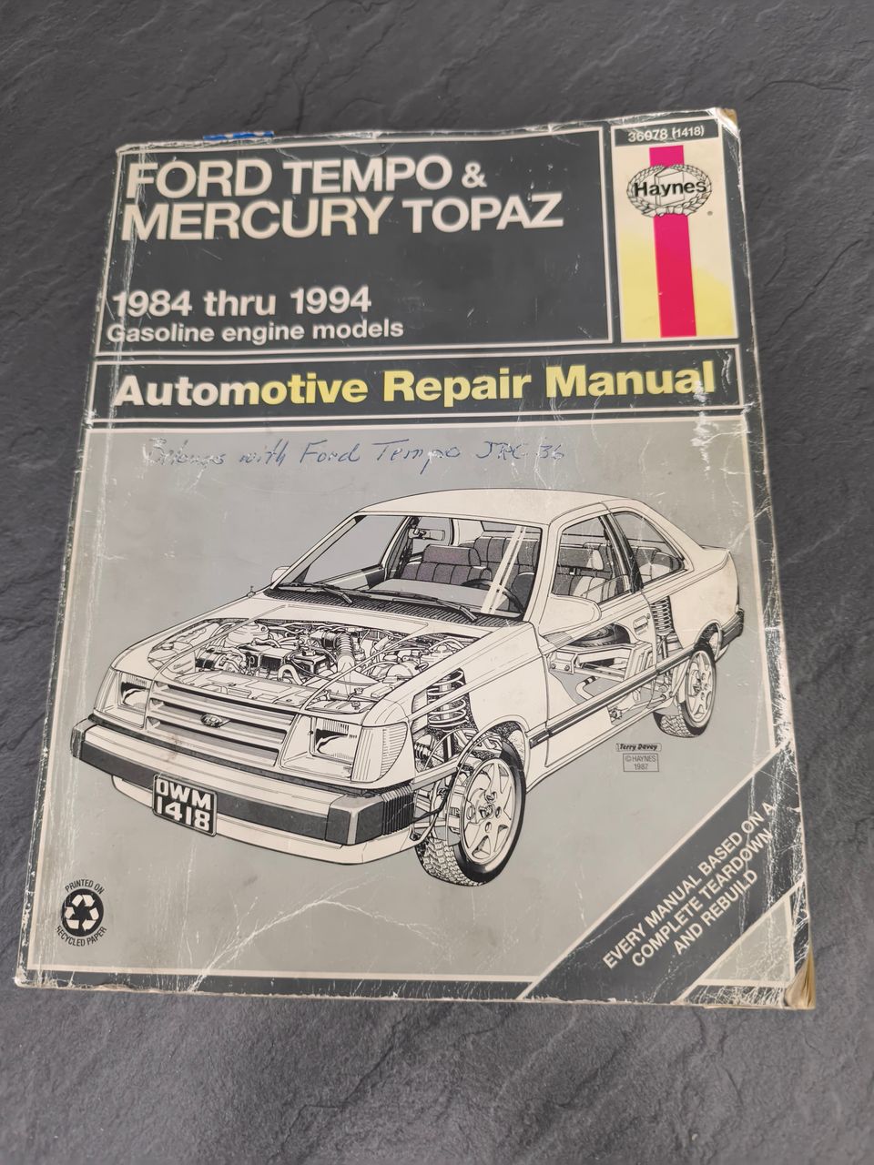 Ford Tempo & Mercury Topaz 1984 thru 1994 Gasoline engine models