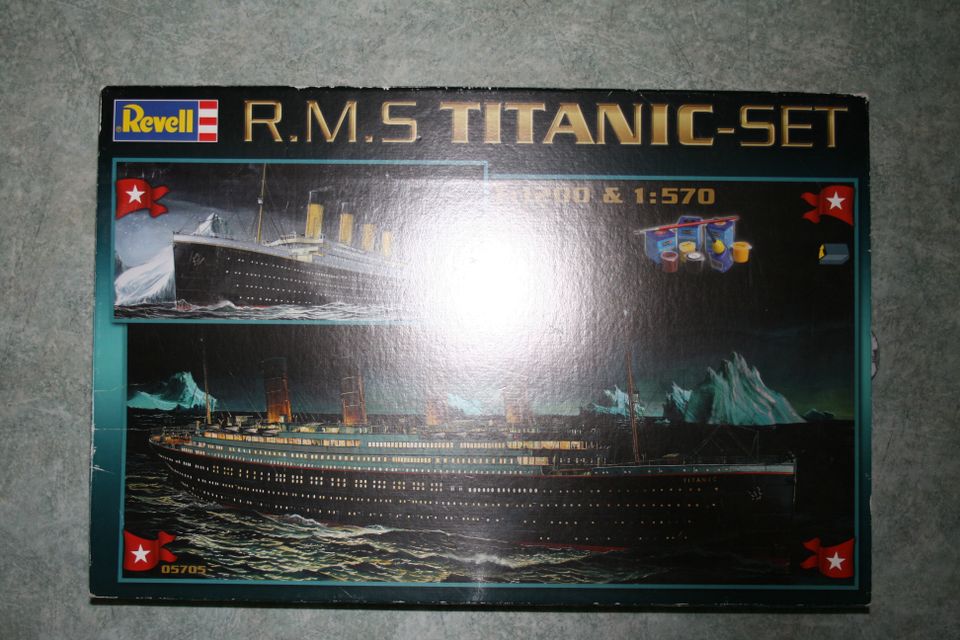 RMS Titanic pienoismalli rakennus setti 1:2000 ja 1:570
