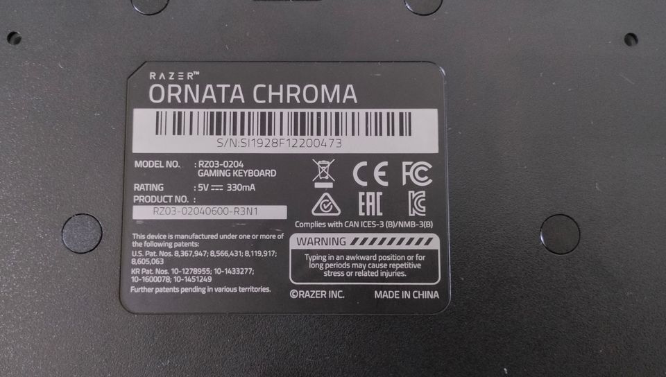 Razer Ornata Chroma pelinäppäimistö