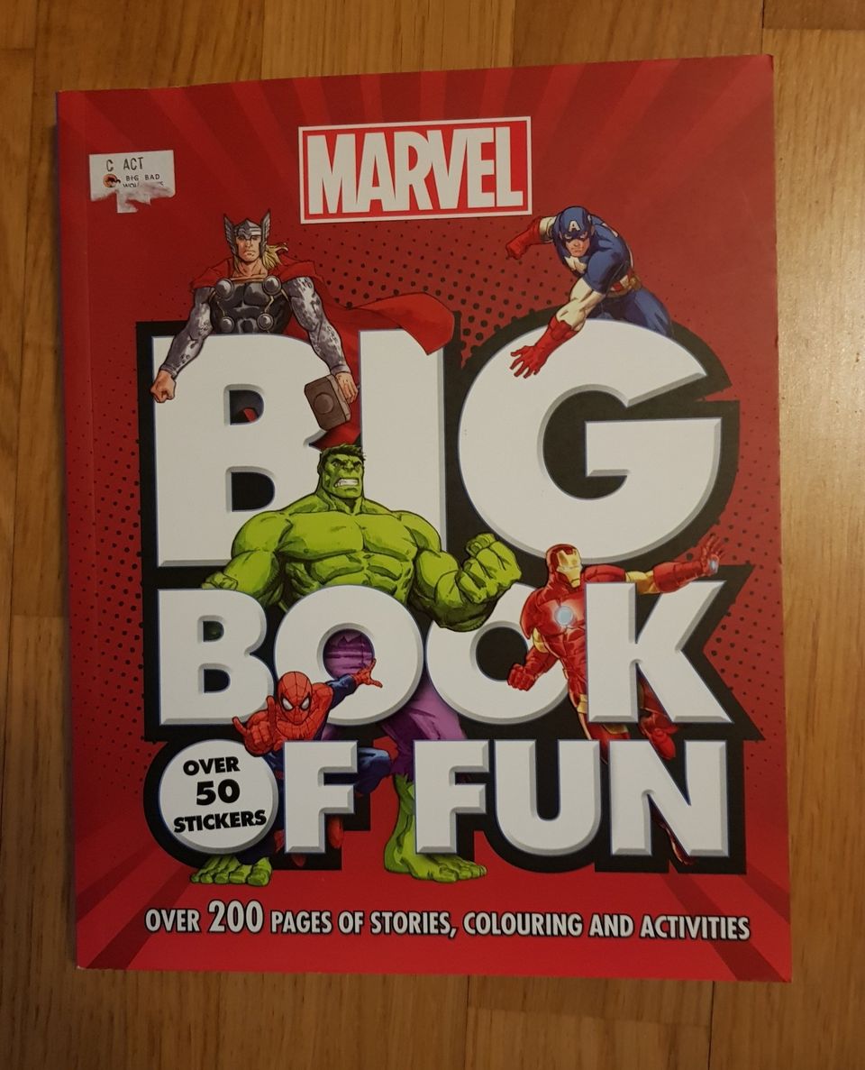 Marvel Big Book of Fun tehtäväkirja