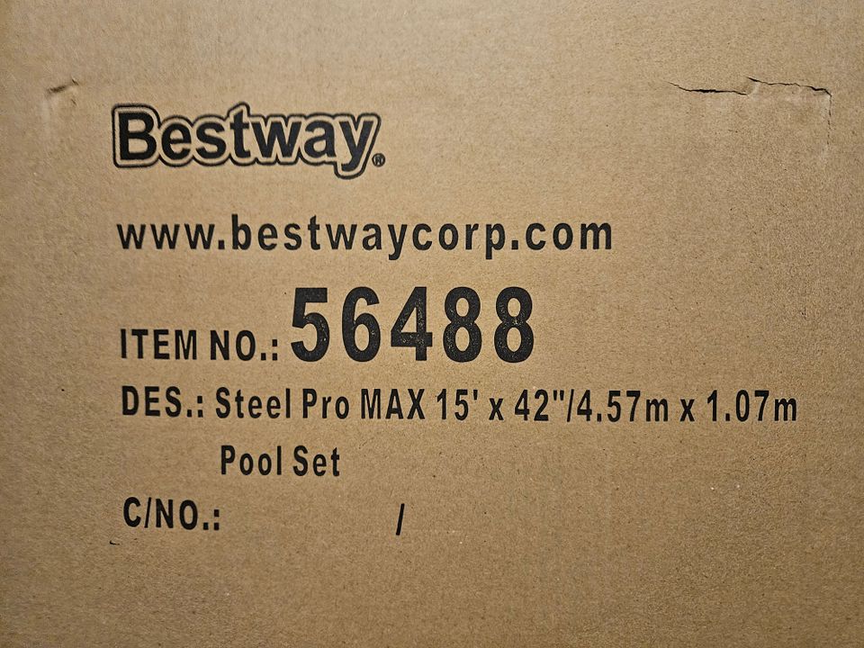 Bestway Steel Pro Max -uima-allassetti, 457 X 107 cm