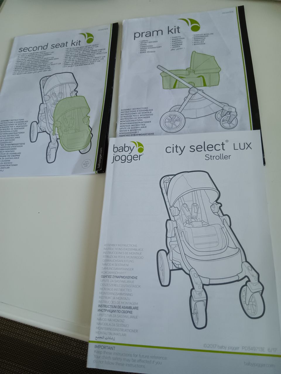 Baby Jogger city select lux -tuplarattaat