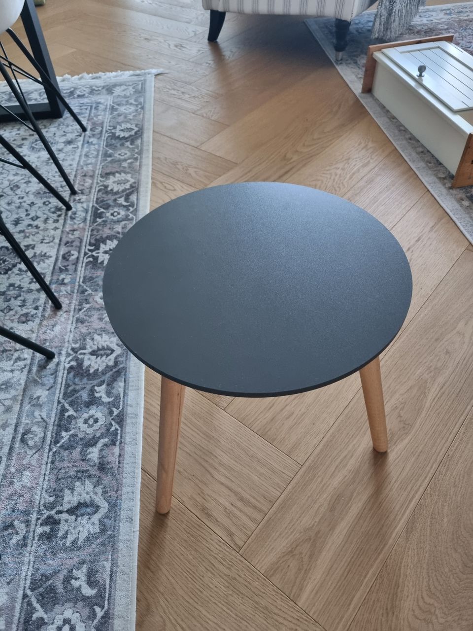 Livarno apupöytä, halk 40 cm harmaa