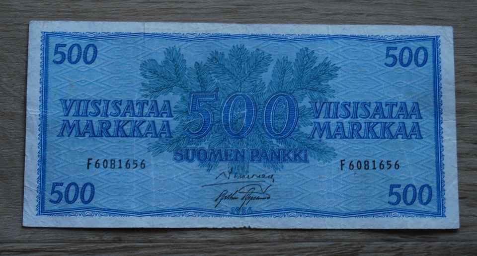 Suomen pankki 500 Markkaa 1956