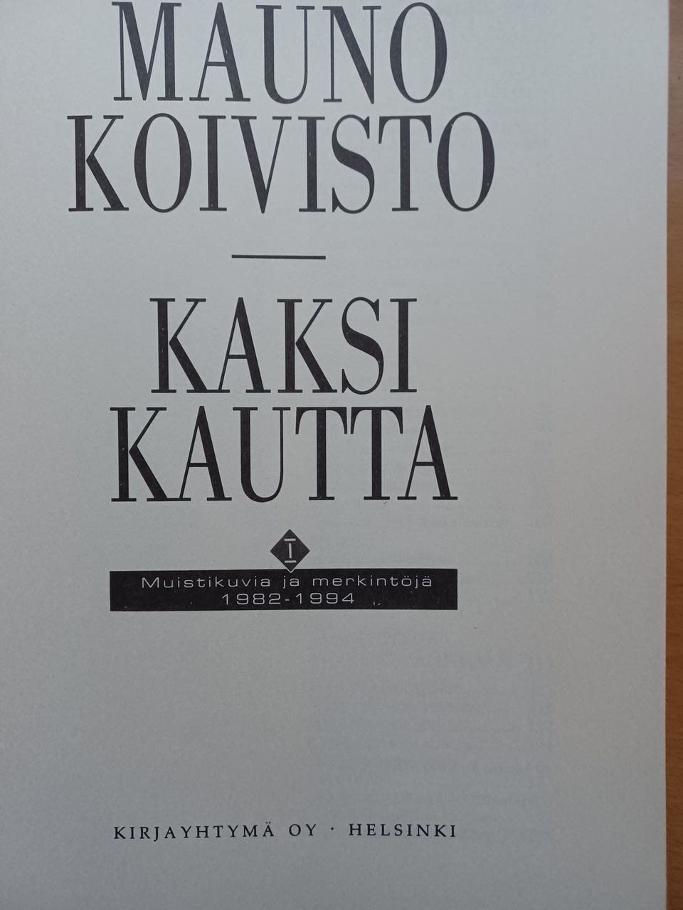 Mauno Koivisto,Kaksi kautta