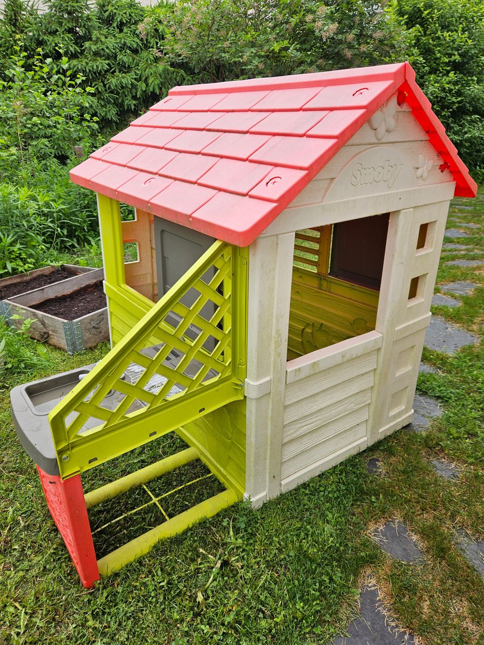 Smoby Nature House playhouse and summer kitchen