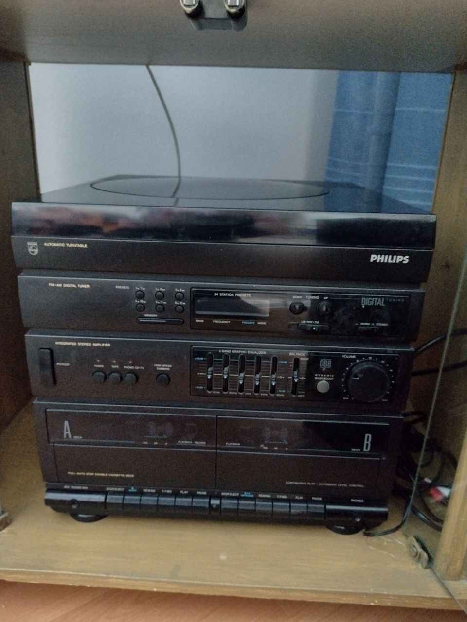 Philips radio/LP/CD/kasetti soitin