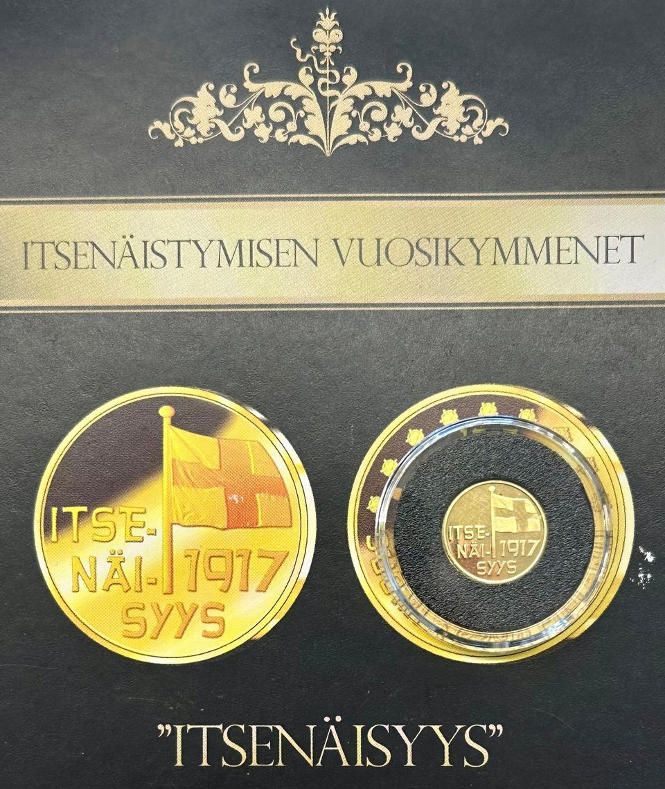 Kultamitali: Itsenäistymisen vuosikymmenet, itsenäisyys 1917