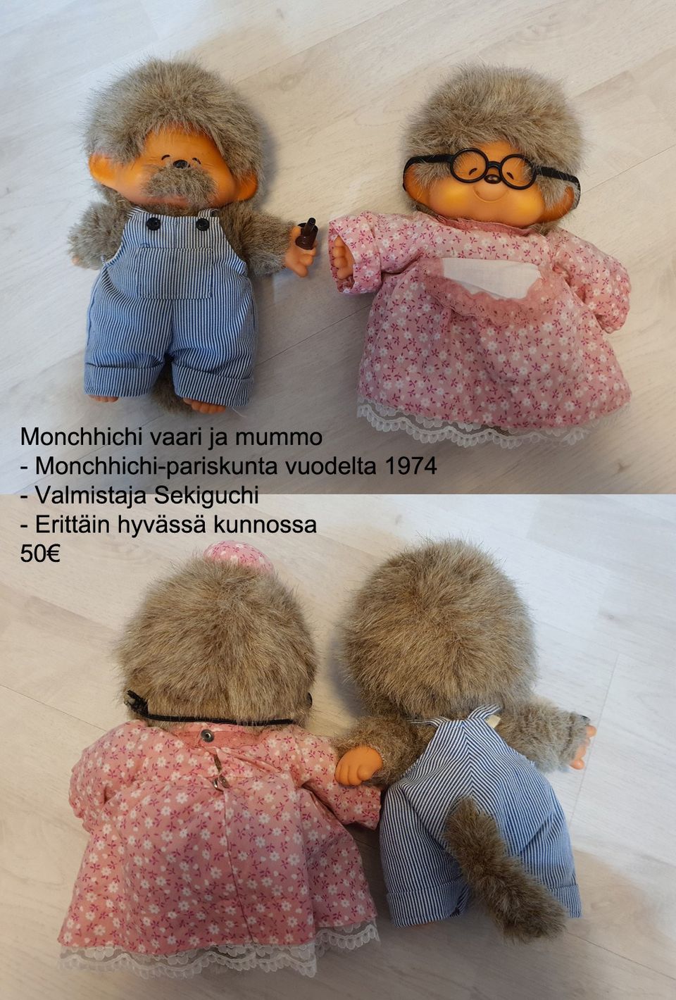 Monchhichi vaari ja mummo (1974) keräilyaarteet