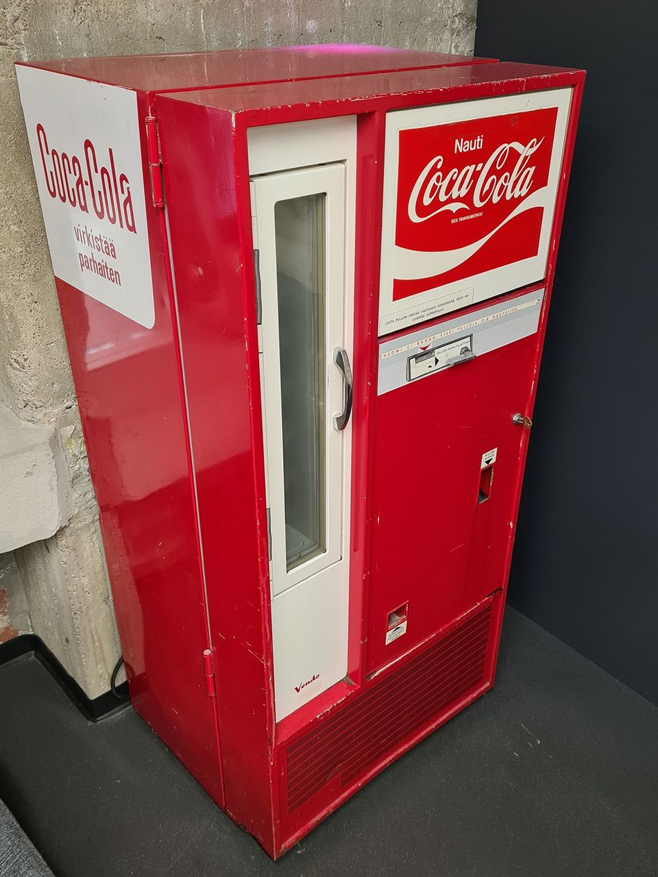 Coca-Cola-automaatti, vintage, 60-70-luku