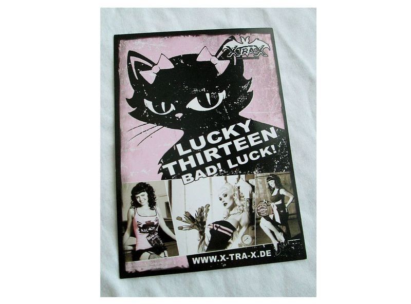 Postikortti Lucky Thirteen / Lucky 13 (gootti)