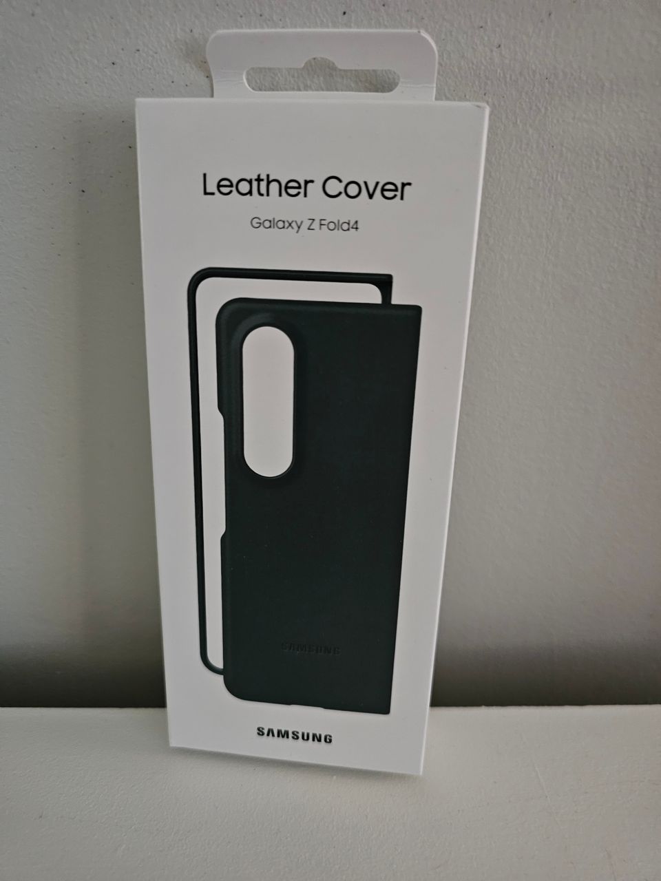 Samsung Z Fold 4 Leather Cover graygreen