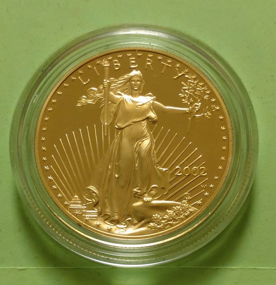 USA Eagle 1 unssi 2002 kulta raha