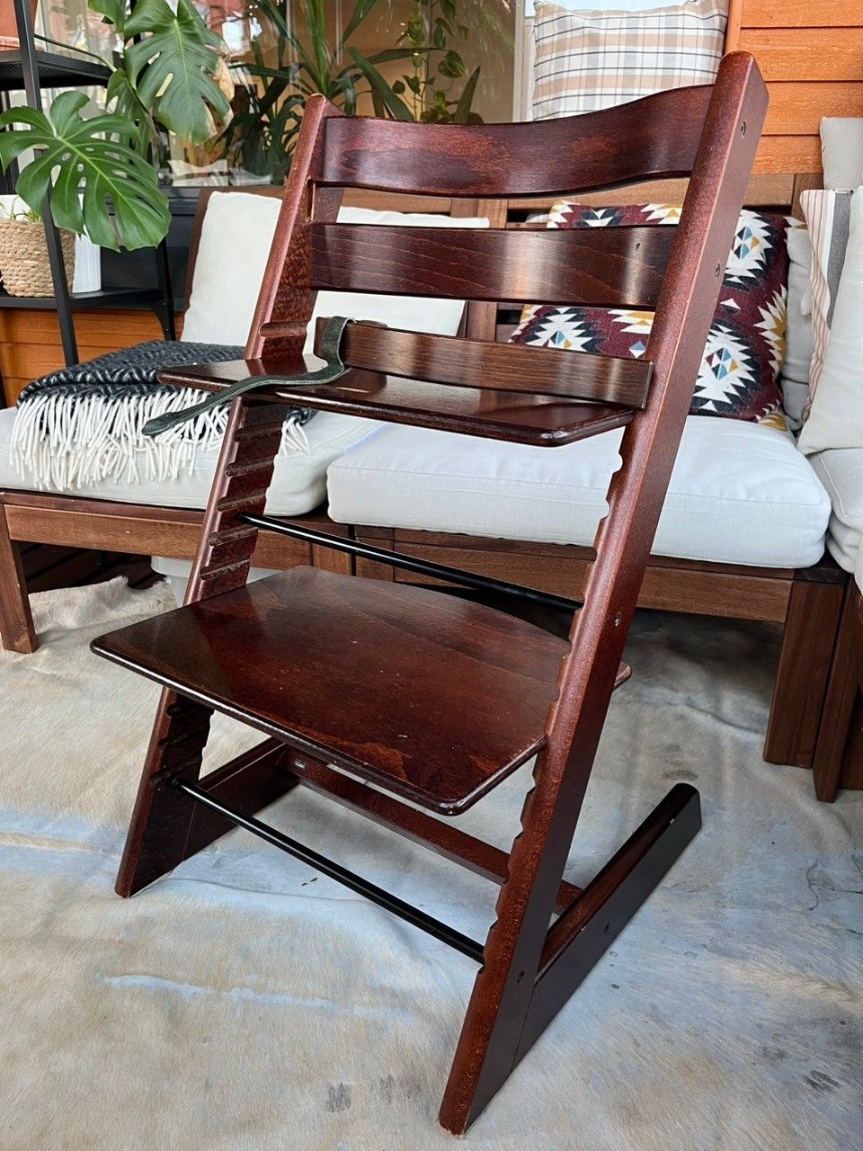 Ruskea Vintage Stokke Tripp Trapp lasten tuoli (käytetty)